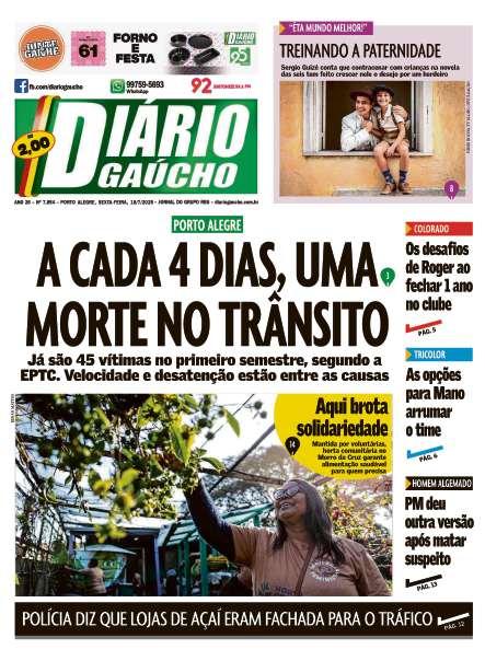 capa edição impressa do dia 18/07/2025