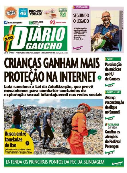 capa edição impressa do dia 18/09/2025