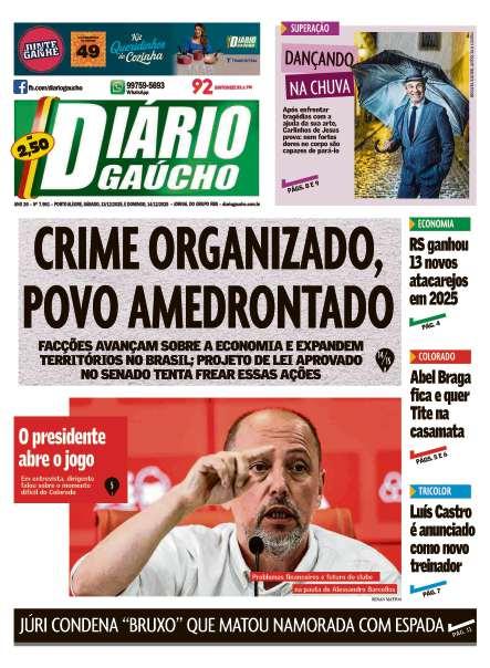 capa edição impressa do dia 13/12/2025