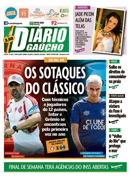 capa edição impressa do dia 24/01/2026