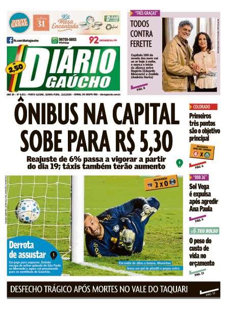 capa edição impressa do dia 12/02/2026