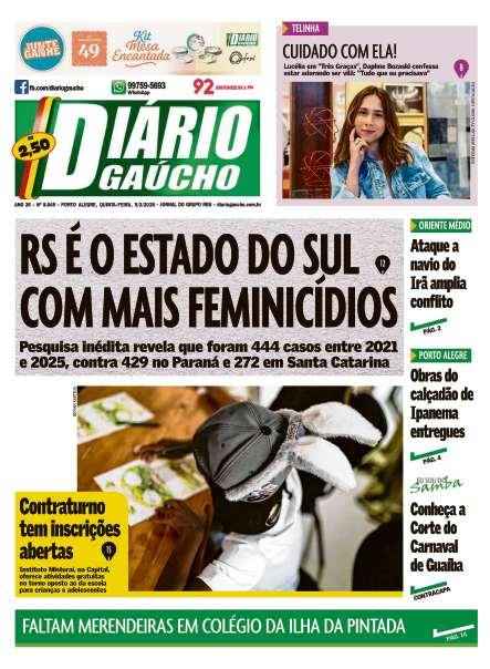 capa edição impressa do dia 05/03/2026