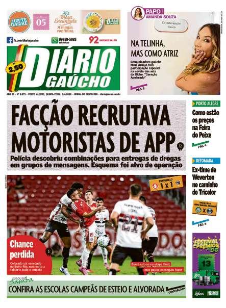 capa edição impressa do dia 02/04/2026