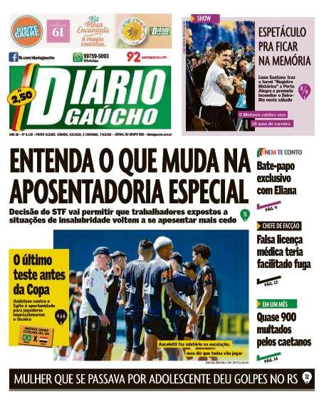 capa edição impressa do dia 06/06/2026