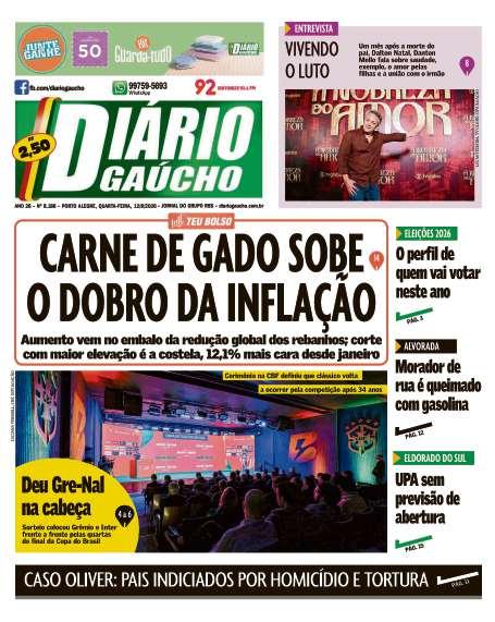 capa edição impressa do dia 12/08/2026