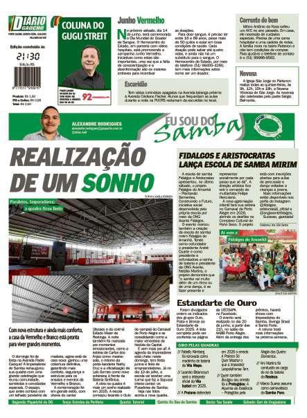 contra capa edição impressa do dia 12/06/2025