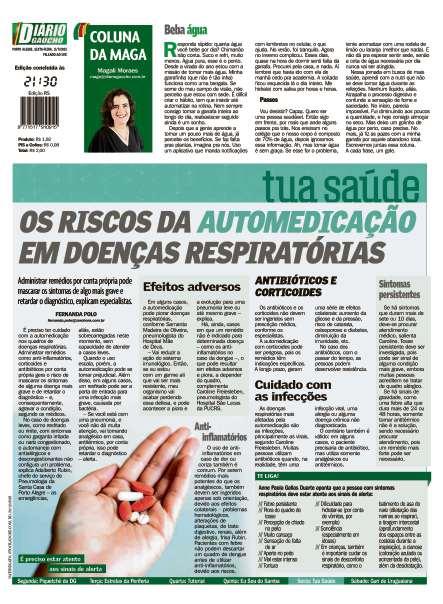 contra capa edição impressa do dia 11/07/2025