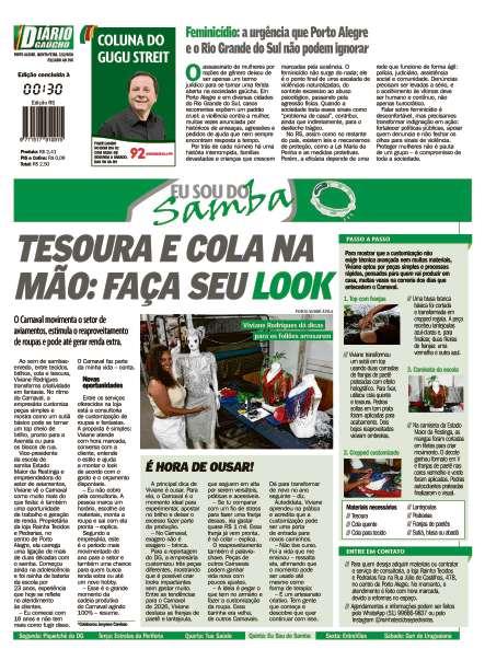 contra capa edição impressa do dia 12/02/2026