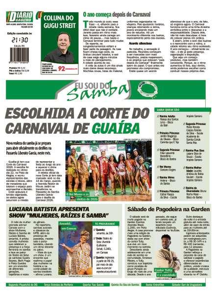 contra capa edição impressa do dia 05/03/2026