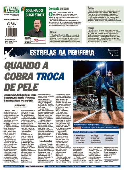 contra capa edição impressa do dia 12/05/2026
